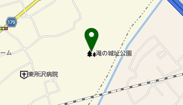 滝の城址公園 トイレの地図画像