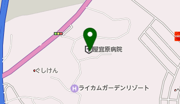 屋宜原病院 トイレの地図画像