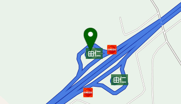 由仁PA 下り トイレの地図画像