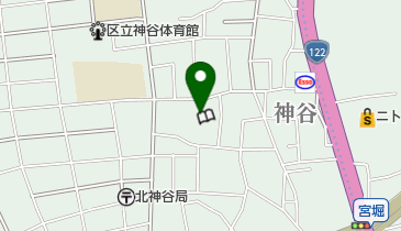 神谷ふれあい館 神谷区民センター トイレの地図画像