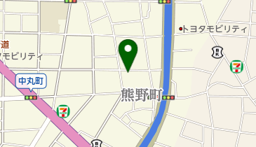 熊野町公園 トイレの地図画像