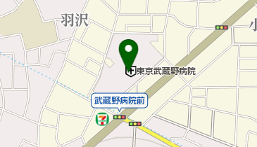 東京武蔵野病院 トイレの地図画像