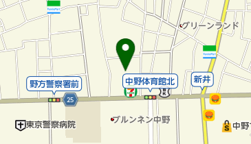 新井南公園 トイレの地図画像