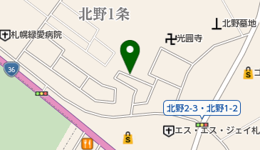 北野ふれあい公園 トイレの地図画像