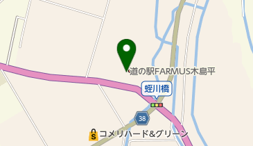 道の駅 FARMUS 木島平 トイレの地図画像