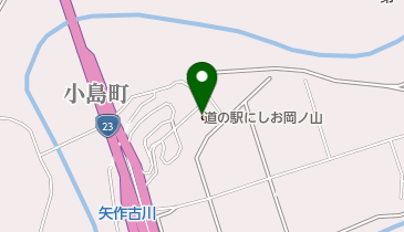 道の駅 にしお岡ノ山 トイレの地図画像