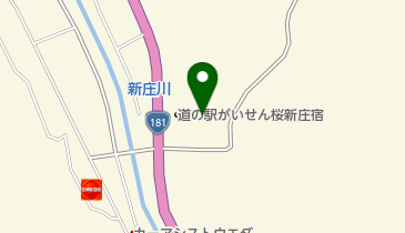 道の駅 メルヘンの里新庄 トイレの地図画像