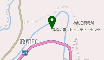 道の駅 奥永源寺渓流の里 トイレの地図画像