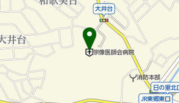 宗像医師会病院 トイレの地図画像
