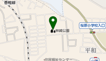 林崎公園 トイレの地図画像