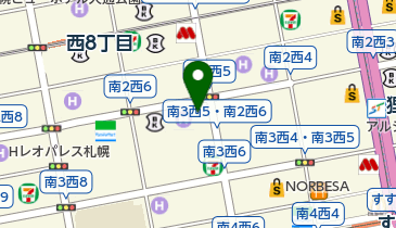 ホテルサンルートニュー札幌 トイレの地図画像