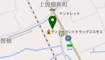 スーパードラッグコスモス 上曽根店 トイレの地図画像