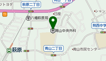 青山中央外科病院 トイレの地図画像