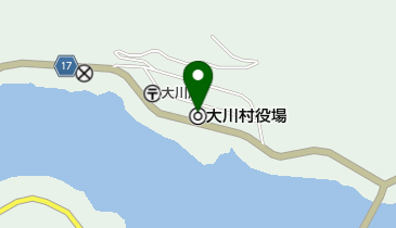 大川村役場 前講習トイレの地図画像