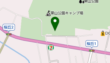 栗山公園 トイレの地図画像