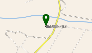 嵐山渓谷バーベキュー場 トイレの地図画像