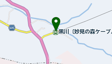 妙見の森ケーブル トイレの地図画像