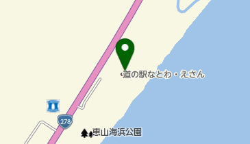 恵山海浜公園 トイレの地図画像