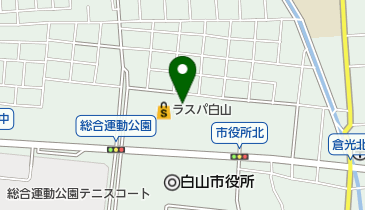 ラスパ白山 トイレの地図画像