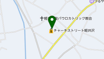 チャーチストリート軽井沢 トイレの地図画像