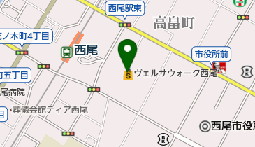 ヴェルサウォーク西尾 トイレの地図画像