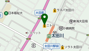 ラスパ太田川 トイレの地図画像