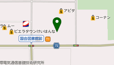 アピタタウンけいはんな アピタ精華台店 トイレの地図画像