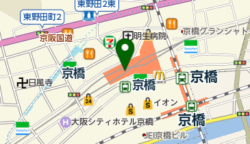 京阪モール トイレの地図画像