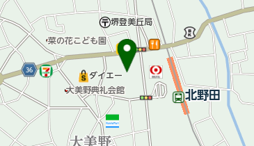 ベルヒル北野田 トイレの地図画像