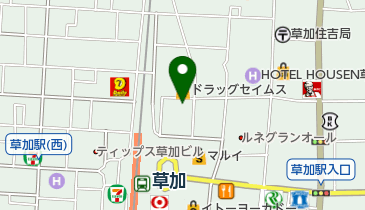 草加市保育ステーション 授乳室 トイレの地図画像