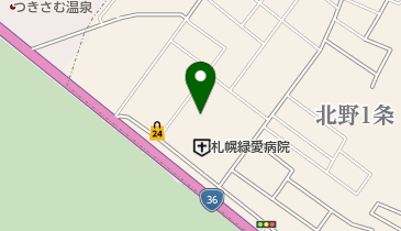 札幌緑愛病院 トイレの地図画像