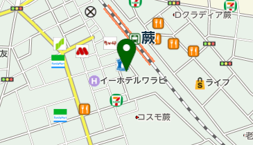 ルネ蕨ガーデンシティ販売センター 授乳室 トイレの地図画像