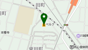 ベルク 川越東田町店 トイレの地図画像