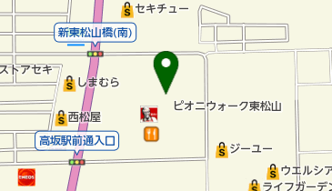 ピオニウォーク東松山 授乳室 トイレの地図画像