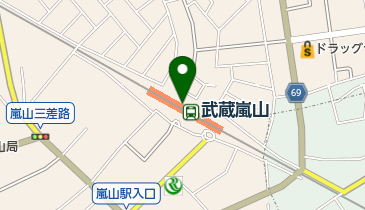 嵐山町アイプラザ 授乳室 トイレの地図画像