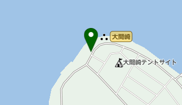 大間崎公衆トイレの地図画像