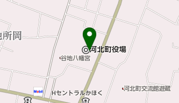 河北町役場 かほく町児童動物園 トイレの地図画像