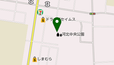 河北中央公園 トイレの地図画像