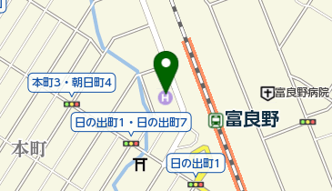 富良野ナチュラクスホテル トイレの地図画像