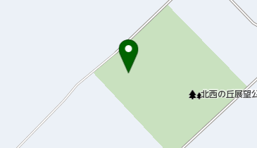 北西の丘展望公園 トイレの地図画像