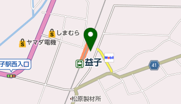 益子町観光協会 トイレの地図画像