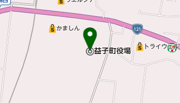益子町役場 トイレの地図画像