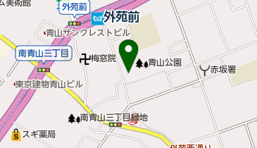 青山公園 トイレの地図画像