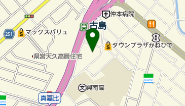 サンレーマリエールオークパイン トイレの地図画像