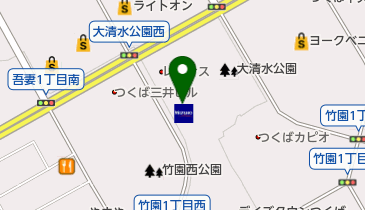 南3駐車場 トイレの地図画像