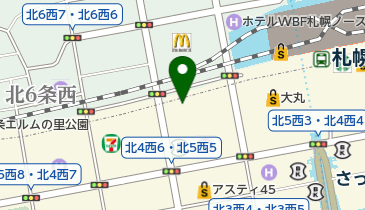 紀伊國屋書店 札幌本店 トイレの地図画像
