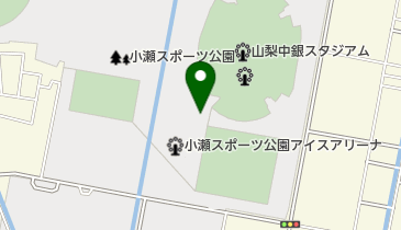 小瀬スポーツ公園 アイスアリーナ裏側 トイレの地図画像