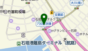 石垣島730court トイレの地図画像