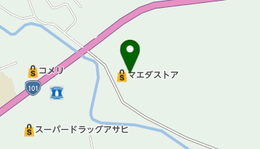マエダストア 鯵ヶ沢店 トイレの地図画像