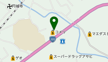 コメリハード&グリーン 鯵ヶ沢店 トイレの地図画像